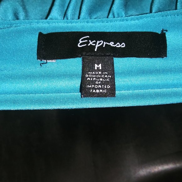 EXPRESS (M) One Shoulder Empire Waist Tunic Top - Picture 2 of 3